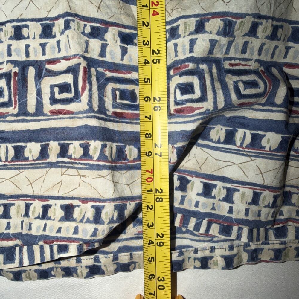 Vintage Burma Bibas Shirt Mens Large XL Multicolor Button Down Short Sleeve 90s - Picture 5 of 6